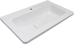 Style Line Мебель для ванной Бергамо Мини 70 подвесная белая Люкс антискрейтч Plus – фотография-7